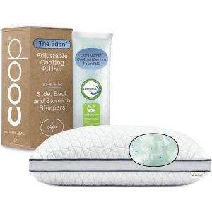 Coop Home Goods Eden Bed Pillow with Soft Memory Foam Cooling Gel